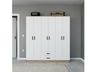 HANAH HOME Ormar braon - bele boje Yaman 1600 75