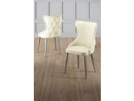 HANAH HOME Set stolica (6 komada) Alpa Cream Chrome