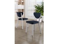 HANAH HOME Set stolica (6 komada) Arfe Anthracite White