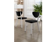 HANAH HOME Set stolica (6 komada) Arfe Black White