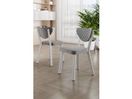 HANAH HOME Set stolica (6 komada) Arfe Grey White