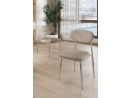 HANAH HOME Set stolica (4 komada) Vina Cappuccino Chrome