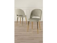 HANAH HOME Set stolica (4 komada) Pane Cream Gold