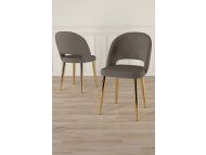 HANAH HOME Set stolica (4 komada) Pane Cappuccino Gold