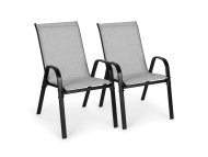 MULTIGARDEN Set od 2 baštenske stolice light gray