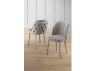 HANAH HOME Set stolica (4 komada) Axle Grey Chrome