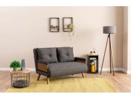 ATELIER DEL SOFA Sofa za 2 sedišta Cosmo 2 Seater Dark Grey