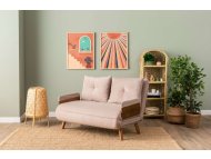 ATELIER DEL SOFA Sofa za 2 sedišta Cosmo 2 Seater Bohemian Mink