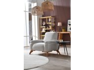 ATELIER DEL SOFA 1-Seat Sofa Zena Grey Coffee fotelja