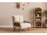 ATELIER DEL SOFA Sofa-krevet sa 1 sedaljkom Cosmo Single Cream