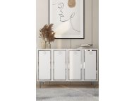 HANAH HOME Komoda Wolly KM120 White Silver
