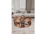 HANAH HOME Set stočića Yin Yang 3 70 Walnut
