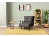 ATELIER DEL SOFA Sofa-krevet sa 1 sedicom Sento Single Dark Grey