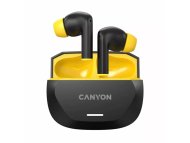 CANYON Slušalice HEXAGON 7 TWS ANC+ENC Wireless Charge Black Yellow