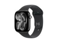 APPLE Watch S11 GPS 42mm Jet Black Aluminium Case with Black Sport Band - S/M (meqt4rk/a)