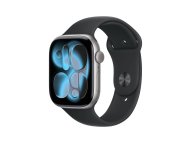 APPLE Watch S11 GPS 42mm Space Grey Aluminium Case with Black Sport Band - M/L (meqx4rk/a)