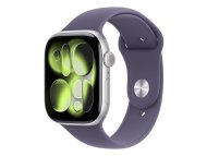 APPLE Watch S11 GPS 46mm Silver Aluminium Case with Purple Fog Sport Band - M/L (meva4rk/a)