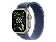 APPLE Watch Ultra 3 Cellular 49mm Natural Titanium Case with Blue/Bright Blue Trail Loop - M/L (mewu4se/a)