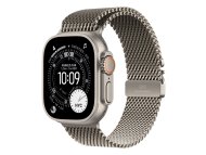APPLE Watch Ultra 3 Cellular 49mm Natural Titanium Case with Natural Titanium Milanese Loop – Medium (mewy4se/a)