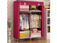 HOMEMATE Prenosivi garderober bordo boje 170*105*45