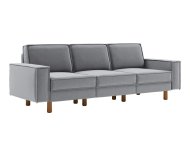 ATELIER DEL SOFA Sofa sa 3 sedišta Sparrow Extra 3 Fog Grey Walnut