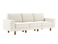 ATELIER DEL SOFA Sofa sa 3 sedišta Sparrow Extra 3 Milk Froth Walnut