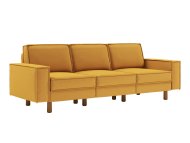 ATELIER DEL SOFA Sofa sa 3 sedišta Sparrow Extra 3 Mustard Walnut