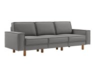 ATELIER DEL SOFA Sofa sa 3 sedišta Sparrow Extra 3 Obsidian Walnut