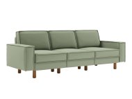 ATELIER DEL SOFA Sofa sa 3 sedišta Sparrow Extra 3 Sea Green Walnut
