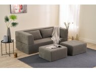 ATELIER DEL SOFA Sofa za 2 sedišta Pirgos Grey
