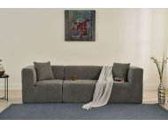 ATELIER DEL SOFA Sofa sa 3 sedišta Raks Grey