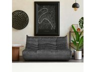 ATELIER DEL SOFA 2-Seat Sofa Bocek Dark Grey