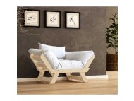 HANAH HOME Garden 1-Seat Sofa Prirodno Bela CPT8141 140