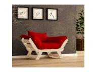 HANAH HOME Garden 1‑Seat Sofa Prirodno Crvena CPT8145 140