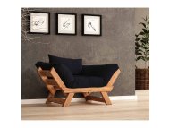 HANAH HOME Garden 1-Seat Sofa Crna CPT8159 140