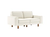 ATELIER DEL SOFA 2-Seat Sofa Sparrow 2 Milk Froth Walnut
