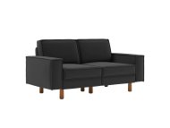 ATELIER DEL SOFA 2-Seat Sofa Sparrow 2 Night Grey Walnut
