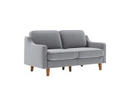 ATELIER DEL SOFA 2-Seat Sofa Robin 2 Fog Grey Walnut