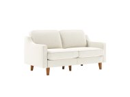 ATELIER DEL SOFA 2-Seat Sofa Robin 2 Milk Froth Walnut