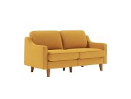 ATELIER DEL SOFA 2-Seat Sofa Robin 2 Mustard Walnut