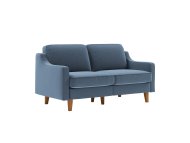 ATELIER DEL SOFA 2-Seat Sofa Robin 2 Ocean Blue Walnut