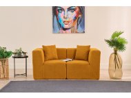ATELIER DEL SOFA 2-Seat Sofa Raks Orange