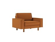 ATELIER DEL SOFA 1-Seat Sofa - fotelja Sparrow Loveseat Caramel Walnut