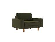 ATELIER DEL SOFA 1-Seat Sofa - fotelja Sparrow Loveseat Oil Green Walnut
