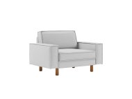 ATELIER DEL SOFA 1-Seat Sofa - fotelja Sparrow Loveseat Pebble Walnut