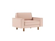 ATELIER DEL SOFA 1-Seat Sofa - fotelja Sparrow Loveseat Salmon Walnut