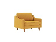 ATELIER DEL SOFA 1-Seat Sofa - fotelja Robin Loveseat Mustard Walnut
