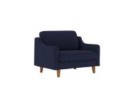 ATELIER DEL SOFA 1-Seat Sofa - fotelja Robin Loveseat Night Blue Walnut