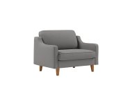 ATELIER DEL SOFA 1-Seat Sofa - fotelja Robin Loveseat Obsidian Walnut