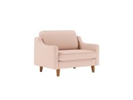 ATELIER DEL SOFA 1-Seat Sofa - fotelja Robin Loveseat Salmon Walnut